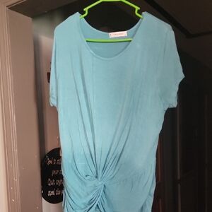 Jon & Anna Women's Blue Short Sleeve Top